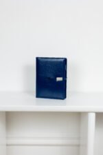 Smart блокнот з зарядкою Еко-шкіра глянець в синьому кольорі павербанк 10000 mAh