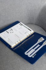 Smart блокнот з зарядкою Еко-шкіра глянець в синьому кольорі павербанк 10000 mAh - Зображення 4