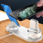 Універсальна док-станція 4в1 Fast Charge для iPhone, Samsung, Xiaomi, Apple Watch, AirPods - Зображення 7