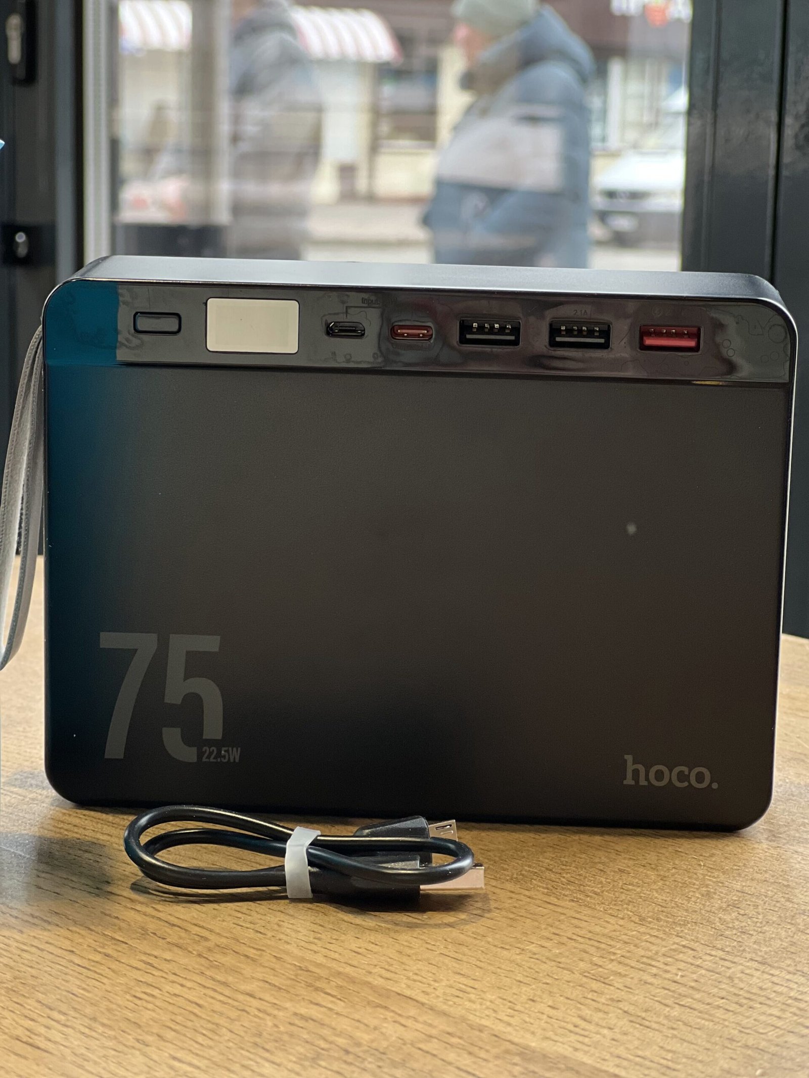 img_7063-rotated-1.jpg Портативний зарядний пристрій Power Bank Hoco J94 Overlord 22.5W 75000 mAh - Зображення 1
